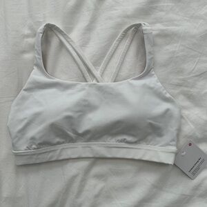 NWT White Lululemon Energy Bra